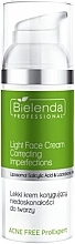 Krem redukujący niedoskonałości z kwasami - Bielenda Professional Acne Free Pro Expert Light Face Cream Correcting Imperfections  — Zdjęcie N1