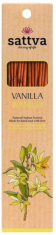 Naturalne indyjskie kadzidła Wanilia - Sattva Vanilla — Zdjęcie N1