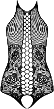 Body erotyczne BS094, black - Passion Bodystocking — Zdjęcie N4