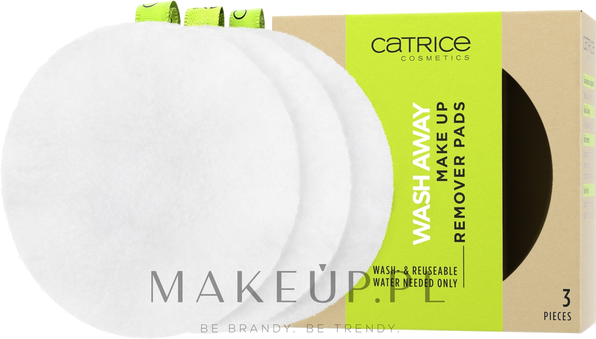 Gąbki do usuwania makijażu - Catrice Wash Away Make Up Remover Pads — Zdjęcie 3 szt.