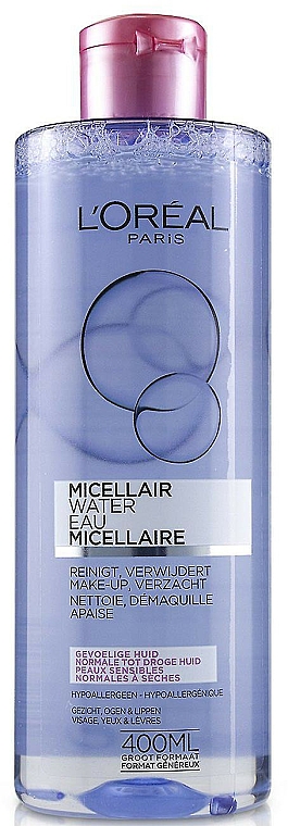 Oczyszczająca woda micelarna do demakijażu skóry normalnej - L'Oreal Paris Micellar Water Normal Dry Sensitive — Zdjęcie N2