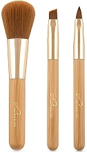 Zestaw pędzli do makijażu, 4 szt. - Luvia Cosmetics Travel Bamboo Brush Set — Zdjęcie N2