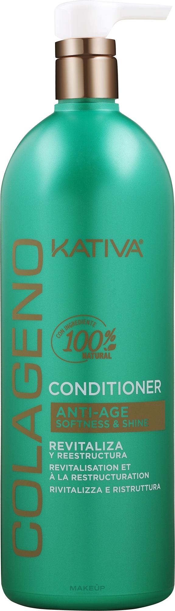 Odżywka rewitalizująca do włosów - Kativa Colageno Conditioner — Zdjęcie 1000 ml