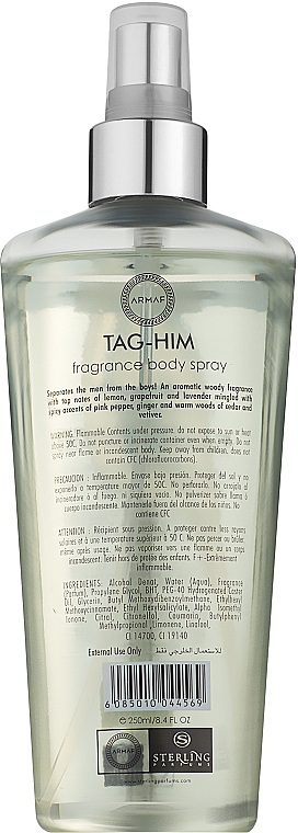 Armaf Tag Him For Men - Perfumowany spray do ciała — Zdjęcie N2