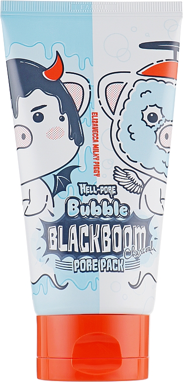 Maska oczyszczająca pory - Elizavecca Hell-Pore Bubble Blackboom Pore Pack — Zdjęcie N2
