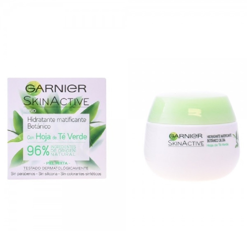 Nawilżający krem matujący z wyciągiem z liści zielonej herbaty - Garnier Skin Active Mattifying Moisturizing Cream  — Zdjęcie N1