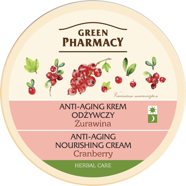 Przeciwstarzeniowy krem odżywczy Żurawina - Green Pharmacy Anti-Aging Nourishing Cream