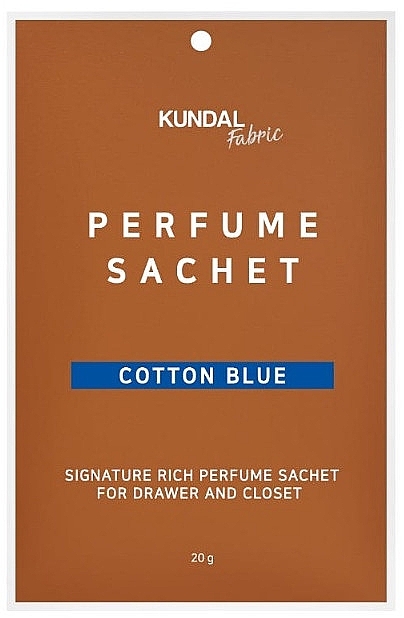 Saszetka zapachowa - Kundal Fabric Cotton Blue Signature Rich Perfume Sachet — Zdjęcie N1