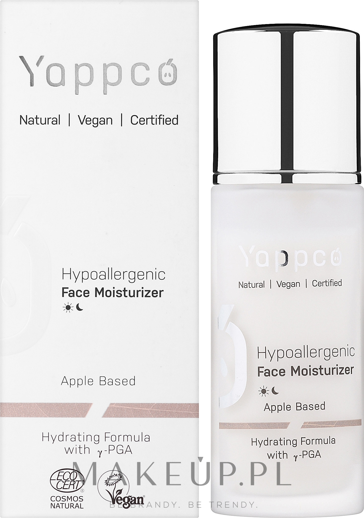 Hipoalergiczny krem nawilżający do twarzy - Yappco Hypoallergenic Moisturizer Face Cream — Zdjęcie 50 ml