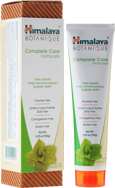 Bezglutenowa pasta do zębów - Himalaya Herbals Complete Care Simply Pepermint — Zdjęcie N1