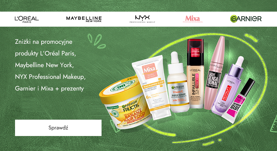 Promocja L'Oréal Paris, Maybelline New York, NYX Professional Makeup, Garnier i Mixa