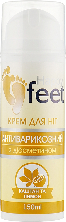 Przeciwżylakowy krem do stóp z diosminą - Happy Feet — Zdjęcie N1