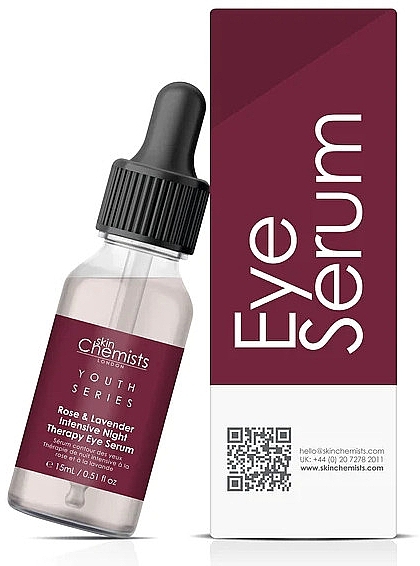 Intensywne serum pod oczy na noc - Skin Chemists Youth Series Rose & Lavender Intensive Night Therapy Eye Serum — Zdjęcie N5