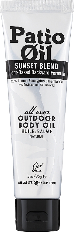 Olejek do ciała odstraszający owady - Jao Brand Patio Oil All Over Outdoor Body Oil — Zdjęcie N1