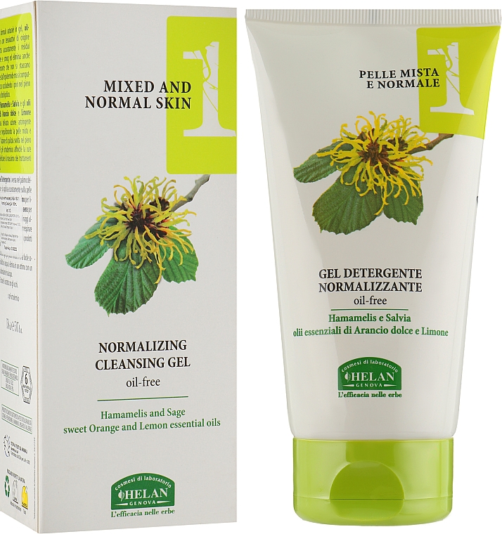 Żel do demakijażu twarzy - Helan Linea Viso 1 Normaling Cleasing Gel — Zdjęcie N2