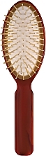 Owalna szczotka do włosów SP08G DBL, 21,7x6 cm, czerwona - Janeke Tortoise Oval Hair Brush Large — Zdjęcie N1