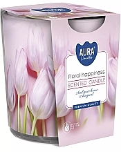 Kup Świeca zapachowa w szkle Kwiatowe szczęście - Bispol Scented Candle Floral Happiness