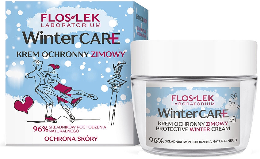 Zimowy krem ochronny do twarzy - Floslek Winter Care Protective Winter Cream — Zdjęcie N1