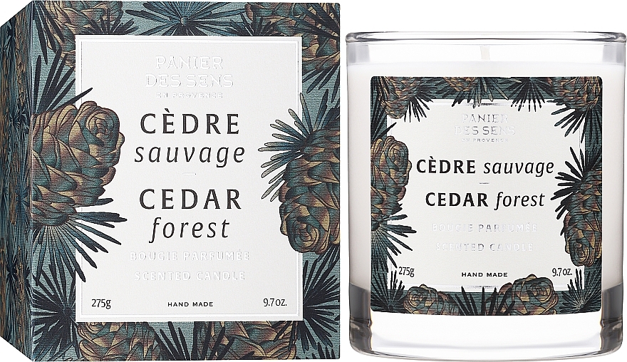Świeca zapachowa w szklance Drzewo cedrowe - Panier Des Sens Scented Candle Cedar Forest — Zdjęcie N2