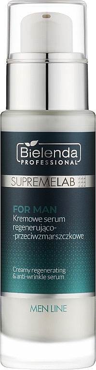 Kremowe serum regenerująco-przeciwzmarszczkowe do twarzy - Bielenda Professional SupremeLab For Man — Zdjęcie N1