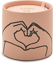 Świeca zapachowa - Paddywax Impressions Ceramic Candle Love Ya Dusty Pink Tobacco & Vanilla — Zdjęcie N1