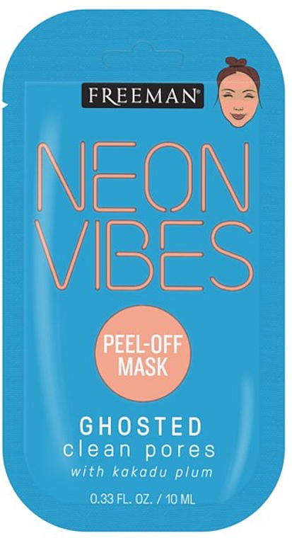 Maska peel-off do twarzy oczyszczająca pory - Freman Neon Vibes Peel-Off Mask — Zdjęcie N1