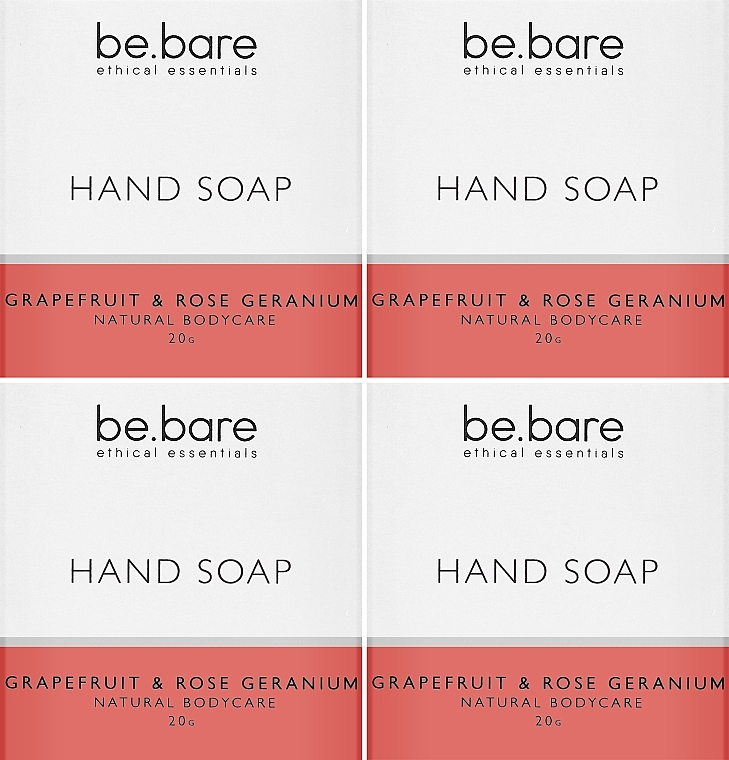 Zestaw - Be.Bare Life Mini Hand Soap Bar Set (soap/4x20g) — Zdjęcie N2