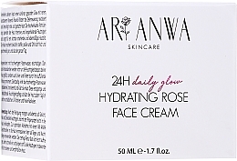 Kup PRZECENA! Krem do twarzy z kwasami AHA 5% - ARI ANWA Skincare 24H Daily Glow Rose Face Cream *