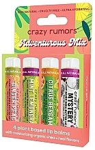 Zestaw balsamów do ust - Crazy Rumors Adventurous Mix 4 Pack Lip Balm Gift Box (lip/balm/4x4.25g) — Zdjęcie N1