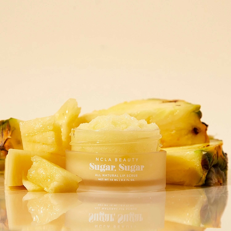 Peeling do ust Ananas - NCLA Beauty Sugar, Sugar Pineapple Lip Scrub — Zdjęcie N4