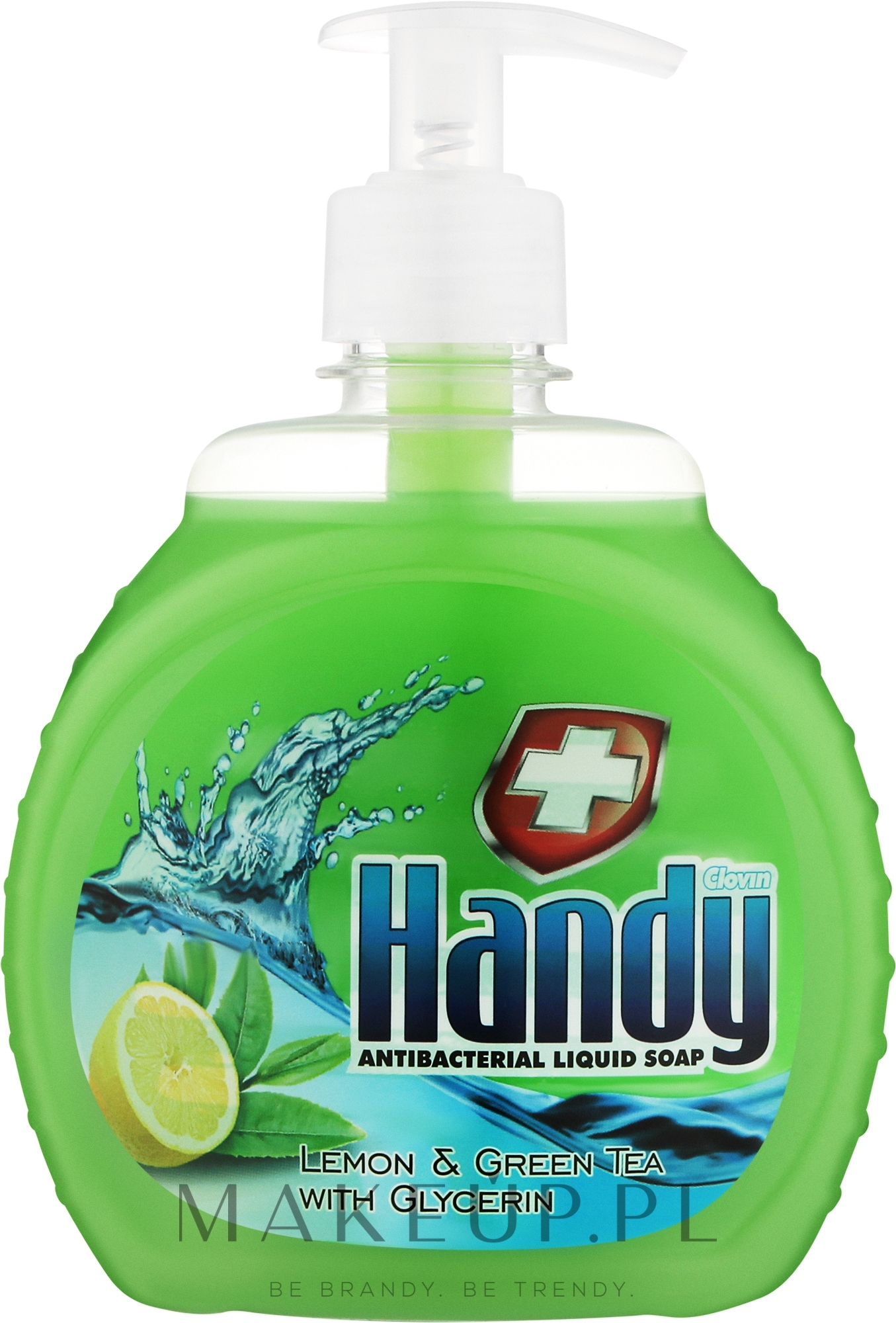 Mydło w płynie z cytryną i zieloną herbatą - Clovin Clovin Handy Lemon & Green Tea Antibacterial Liquid Soap — Zdjęcie 500 ml