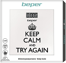 Waga elektroniczna, 40.821 - Beper Electronic Body Scale Keep Calm — Zdjęcie N5