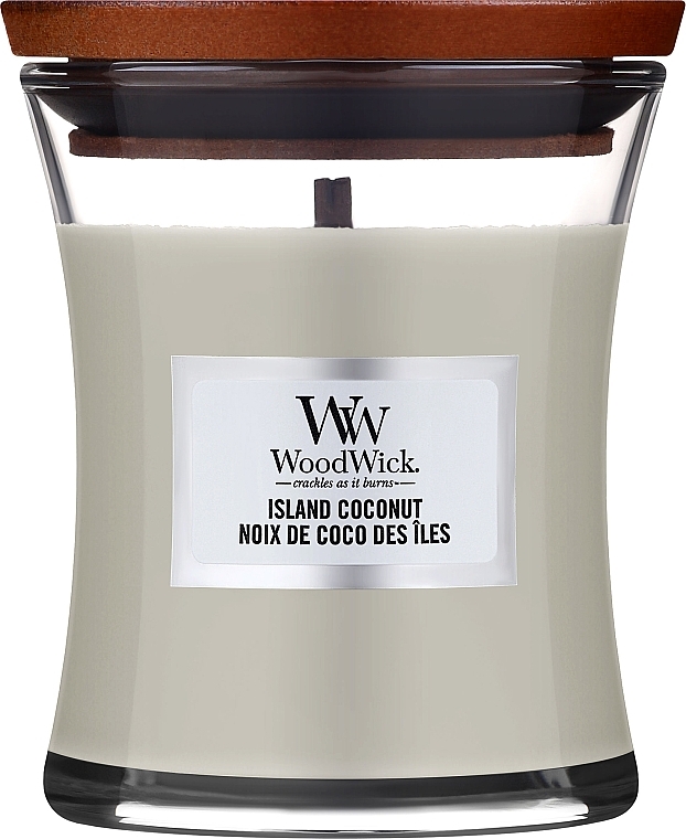Świeca zapachowa w szkle - WoodWick Hourglass Candle Island Coconut — Zdjęcie N1