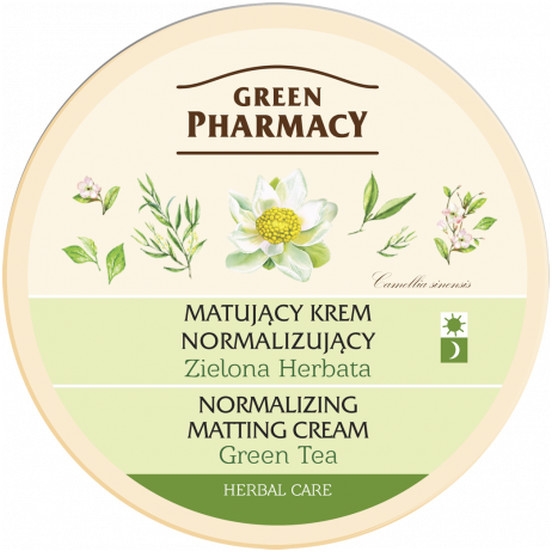 Matujący krem normalizujący Zielona herbata - Green Pharmacy Normalizing Matting Cream — Zdjęcie N2