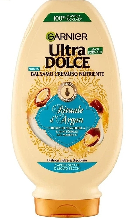 Odżywka z olejem arganowym do włosów bardzo suchych i niesfornych - Garnier Ultra Dolce Rituale di Argan — Zdjęcie N1