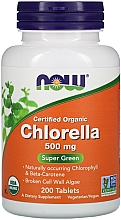 Kup Naturalny suplement Chlorella, 500 mg, 200 kapsułek - Now Foods Certified Organic Chlorella