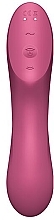 Bezdotykowy masażer łechtaczki i wibrator punktu G, 17,5x5,3 cm, czerwony - Satisfyer Curvy Trinity 3 — Zdjęcie N3