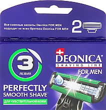 Kup Wkłady do maszynki do golenia, 3 ostrza, 2 szt. - Deonica For Men