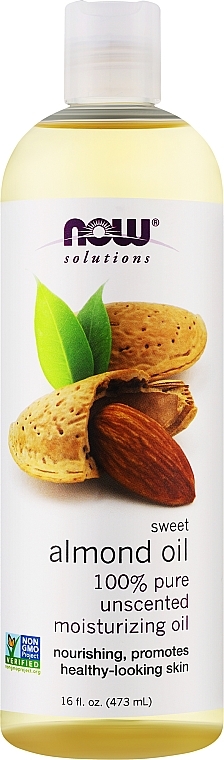 Nawilżający olej ze słodkich migdałów - Now Foods Solutions Sweet Almond Oil — Zdjęcie N2