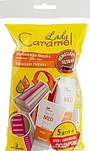 Kup Zestaw - Lady Caramel (razor/5pcs + ash/cr/20ml)