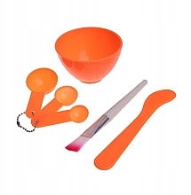 Zestaw do robienia maseczek do twarzy, pomarańczowy - Deni Carte — Zdjęcie N1