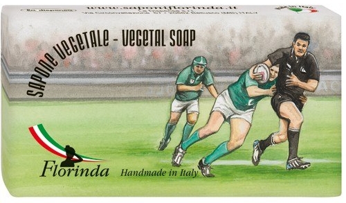 Naturalne mydło w kostce Rugby - Florinda Sapona Vegetale Sport & Spezie Vegetal Soap Handmade — Zdjęcie N1