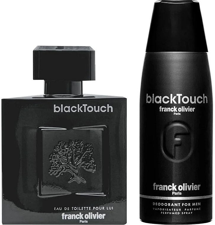 Franck Olivier Black Touch - Zestaw (edt/100ml + deo/250ml) — Zdjęcie N1