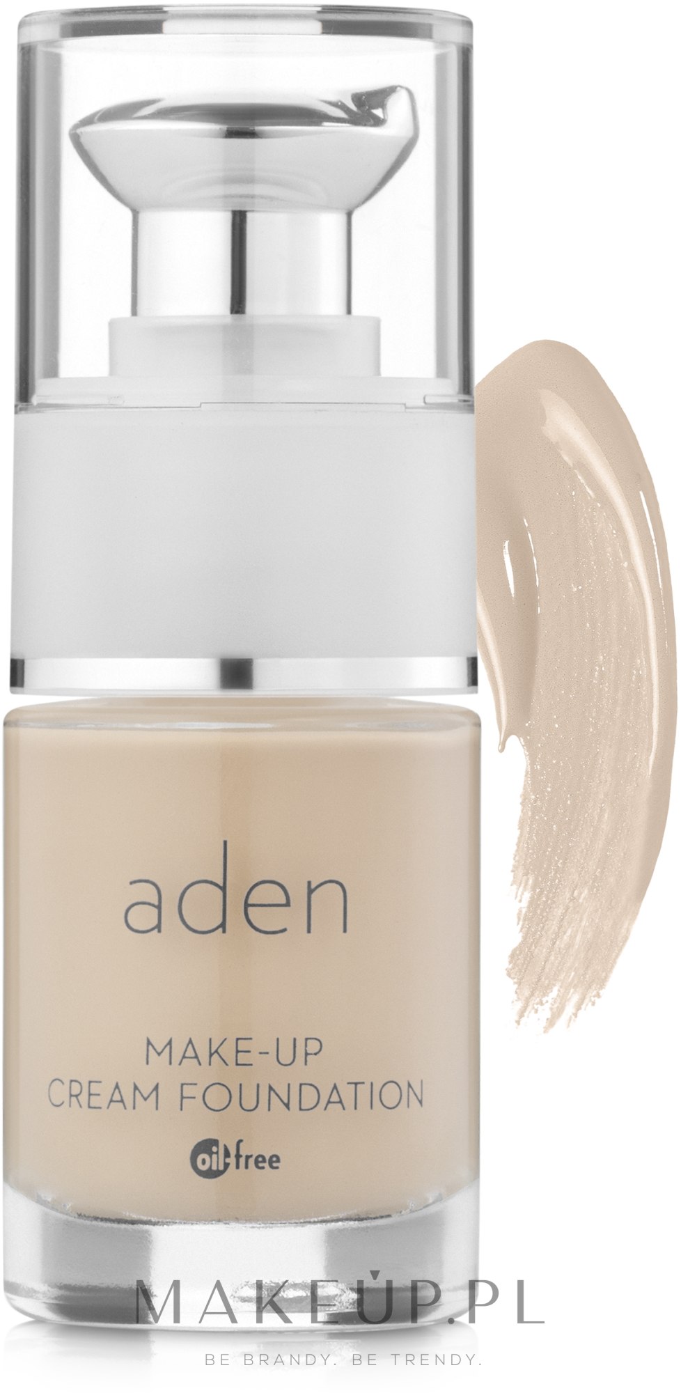 Podkład do twarzy - Aden Cosmetics Make-up Cream Foundation — Zdjęcie 01- Nude