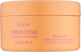 Kup Oczyszczająco-rewitalizujący scrub do ciała Bio Papaja - Pupa Fruit Lovers Papaya Bio Body Scrub