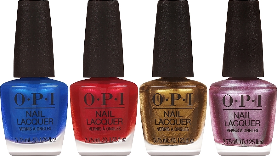 Zestaw - OPI Metallic Mega Mix Mini Nail Laquers (lacquer/4x3.75ml) — Zdjęcie N2