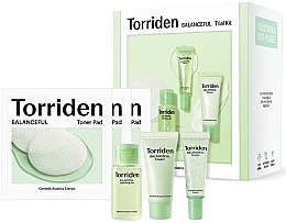 Zestaw - Torriden Balanceful Skin Care Trial Kit (serum/10ml + cr/20ml + gel/30ml + pad/6szt) — Zdjęcie N1