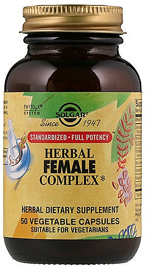 Suplement diety Ziołowy kompleks dla kobiet - Solgar Herbal Female Complex — Zdjęcie N1