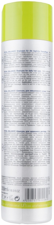 Szampon do codziennego użytku - UNi.tec Professional Total Balance Shampoo — Zdjęcie N2