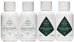 Kup Bjork & Berries Never Spring - Zestaw (shm 50 ml + cond 50 ml + b/lot 50 ml + sh/gel 50 ml)